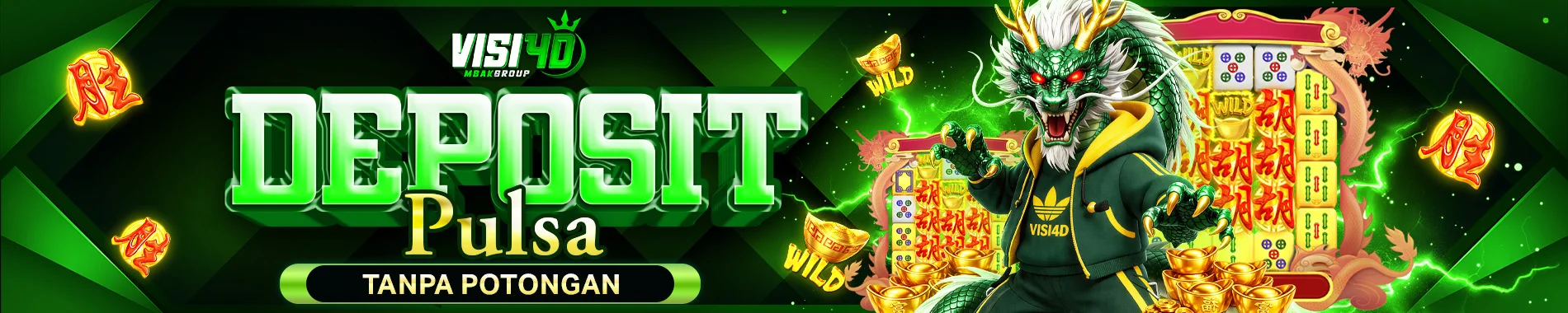 Deposit pulsa tanpa potongan VISI4D